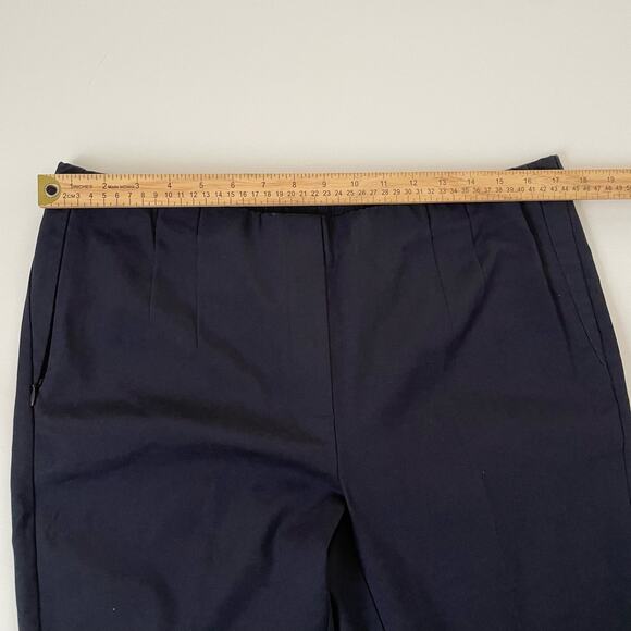 NWT J Jill Size 14 Navy Blue Pants Zipper Pockets Elastic Waist - Picture 8 of 10